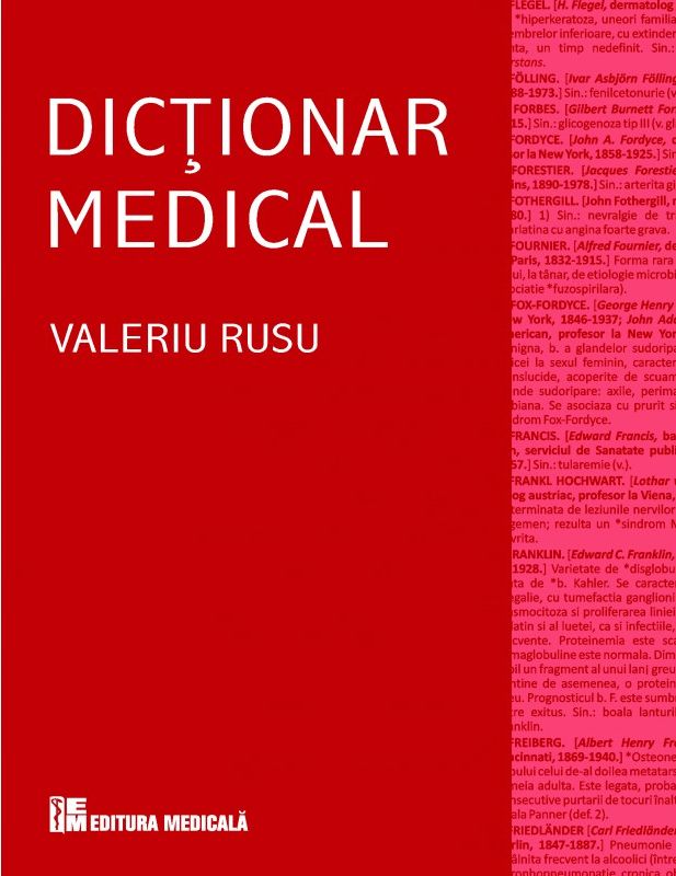 Dictionar medical, editia a IV-a revizuita si adaugita