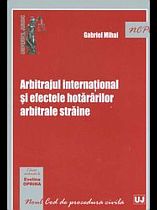 Arbitrajul international si efectele hotararilor arbitrale straine