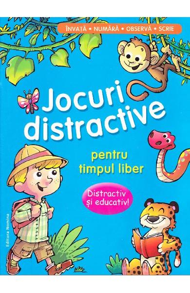 Jocuri distractive pentru timpul liber. Cartea albastru