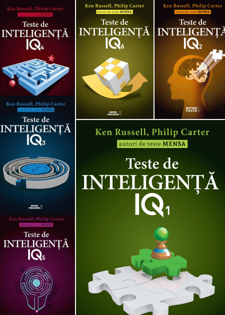 Pachet Teste de inteligenta IQ, editie completa, 7 volume