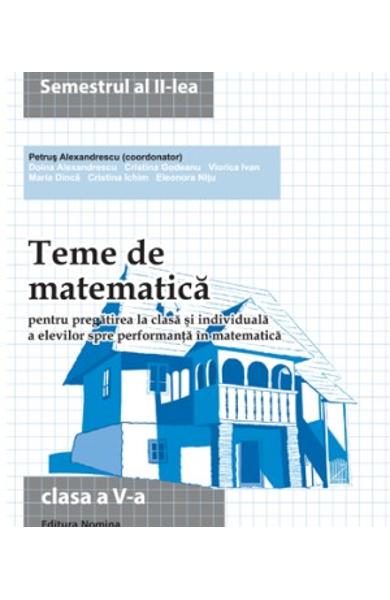 Teme De Matematica Clasa 5 Semestrul 2