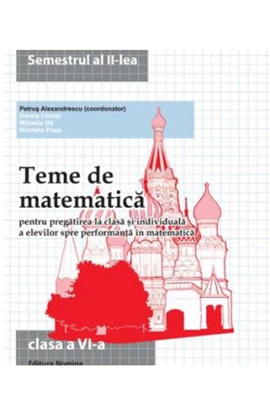 Teme De Matematica Clasa 6 Semestrul 2