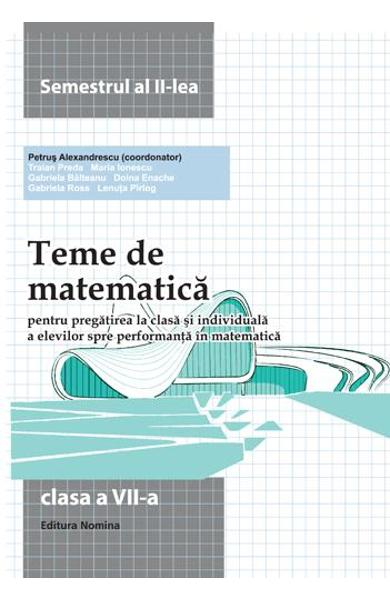 Teme De Matematica Clasa 7 Semestrul 2