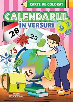 Calendar in versuri. Carte de colorat