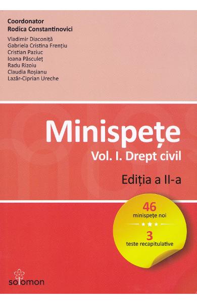 Minispete Vol. 1. Drept civil Ed.2